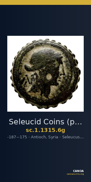 Seleucid Coins (part 2) 1315.6g — CANOA