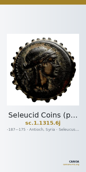 Seleucid Coins (part 2) 1315.6j — CANOA