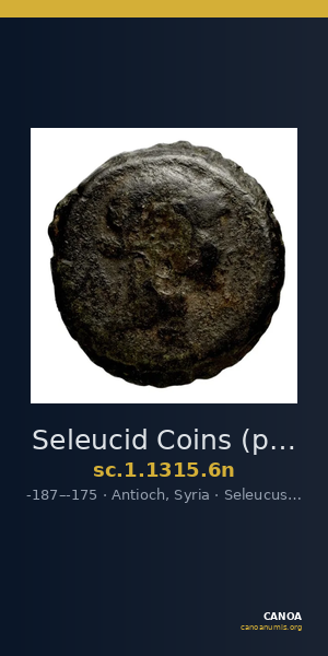 Seleucid Coins (part 2) 1315.6n — CANOA