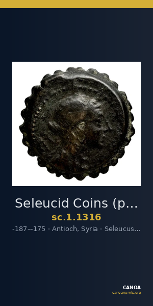 Seleucid Coins (part 2) 1316 — CANOA