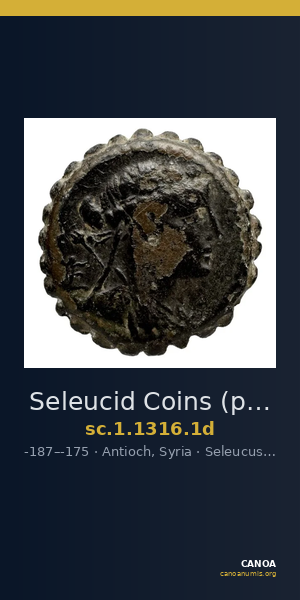 Seleucid Coins (part 2) 1316.1d — CANOA