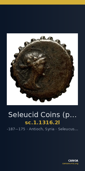 Seleucid Coins (part 2) 1316.2l — CANOA