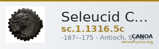 Seleucid Coins (part 2) 1316.5c — CANOA