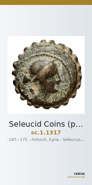 Seleucid Coins (part 2) 1317 — CANOA