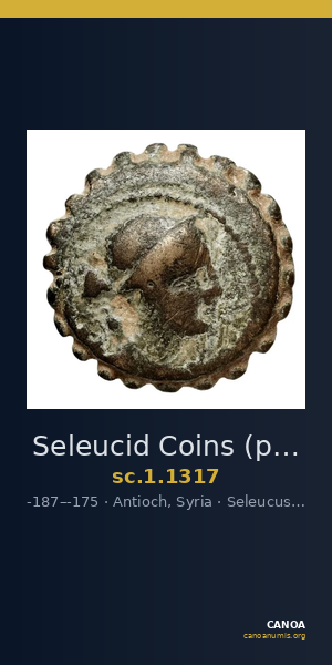 Seleucid Coins (part 2) 1317 — CANOA