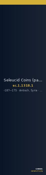 Seleucid Coins (part 2) 1318.1 — CANOA
