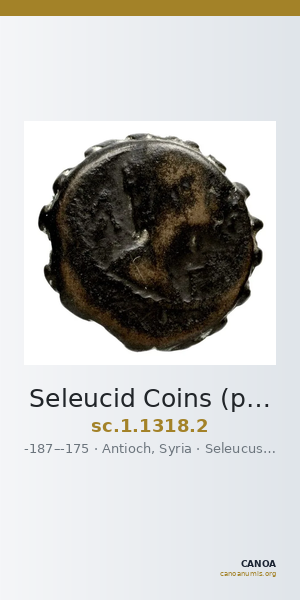 Seleucid Coins (part 2) 1318.2 — CANOA