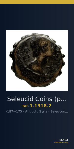 Seleucid Coins (part 2) 1318.2 — CANOA