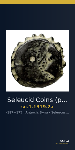 Seleucid Coins (part 2) 1319.2a — CANOA