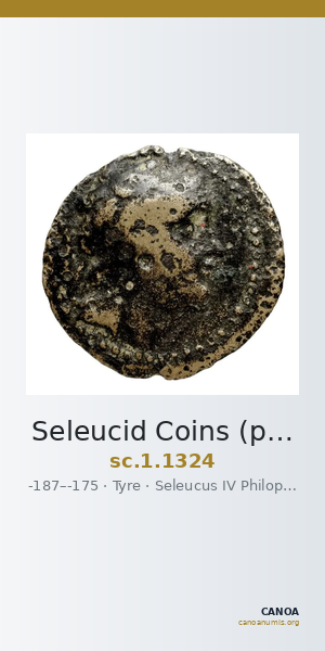 Seleucid Coins (part 2) 1324 — CANOA