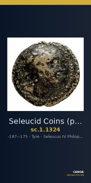 Seleucid Coins (part 2) 1324 — CANOA