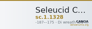 Seleucid Coins (part 2) 1328 — CANOA