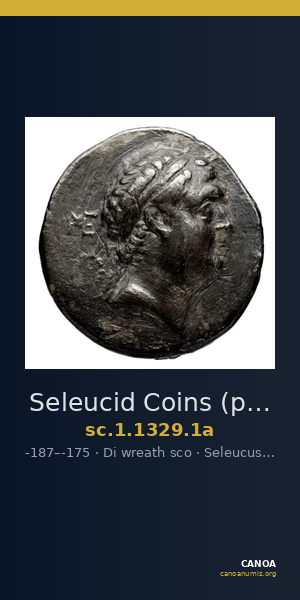 Seleucid Coins (part 2) 1329.1a — CANOA