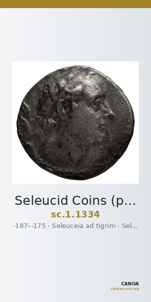 Seleucid Coins (part 2) 1334 — CANOA