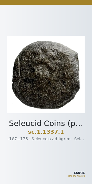 Seleucid Coins (part 2) 1337.1 — CANOA