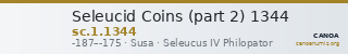 Seleucid Coins (part 2) 1344 — CANOA