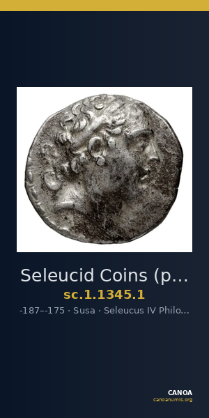 Seleucid Coins (part 2) 1345.1 — CANOA
