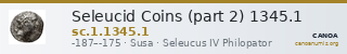 Seleucid Coins (part 2) 1345.1 — CANOA