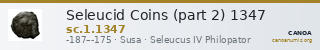 Seleucid Coins (part 2) 1347 — CANOA