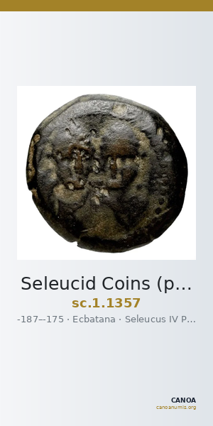 Seleucid Coins (part 2) 1357 — CANOA