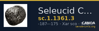 Seleucid Coins (part 2) 1361.3 — CANOA