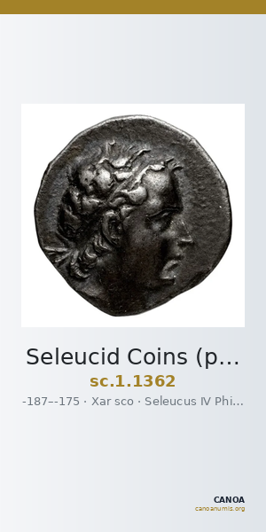 Seleucid Coins (part 2) 1362 — CANOA