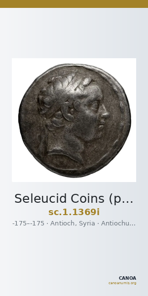 Seleucid Coins (part 2) 1369i — CANOA