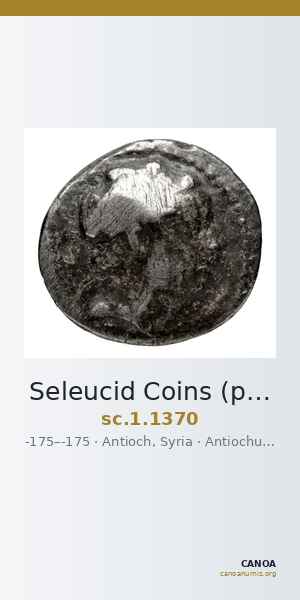 Seleucid Coins (part 2) 1370 — CANOA