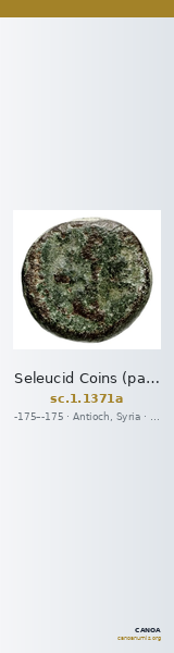 Seleucid Coins (part 2) 1371a — CANOA