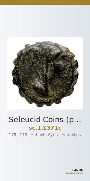 Seleucid Coins (part 2) 1371c — CANOA