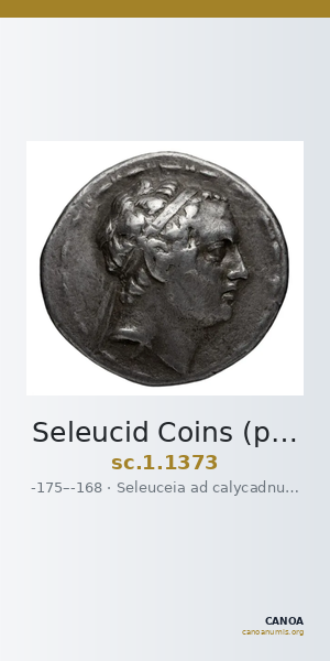 Seleucid Coins (part 2) 1373 — CANOA