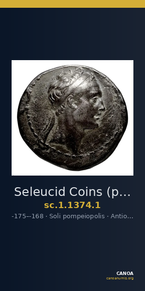 Seleucid Coins (part 2) 1374.1 — CANOA