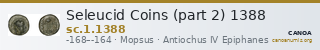 Seleucid Coins (part 2) 1388 — CANOA