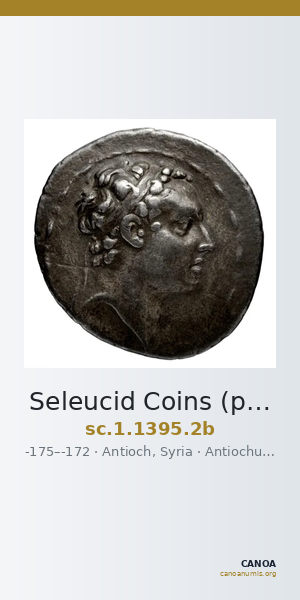 Seleucid Coins (part 2) 1395.2b — CANOA