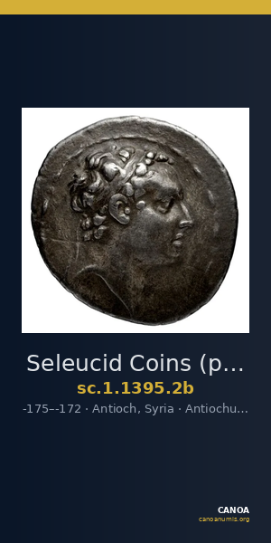 Seleucid Coins (part 2) 1395.2b — CANOA