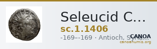 Seleucid Coins (part 2) 1406 — CANOA
