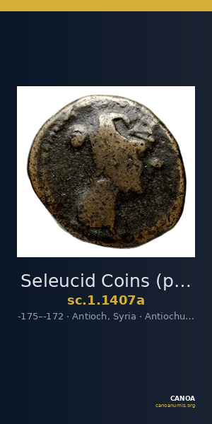 Seleucid Coins (part 2) 1407a — CANOA