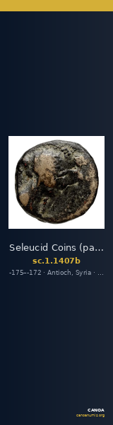 Seleucid Coins (part 2) 1407b — CANOA