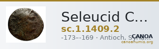 Seleucid Coins (part 2) 1409.2 — CANOA