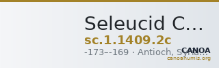 Seleucid Coins (part 2) 1409.2c — CANOA