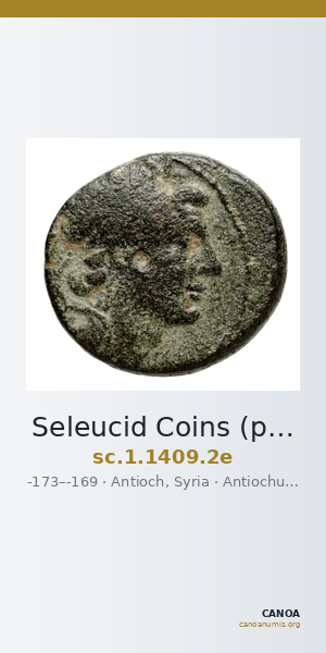 Seleucid Coins (part 2) 1409.2e — CANOA
