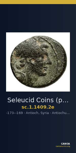 Seleucid Coins (part 2) 1409.2e — CANOA