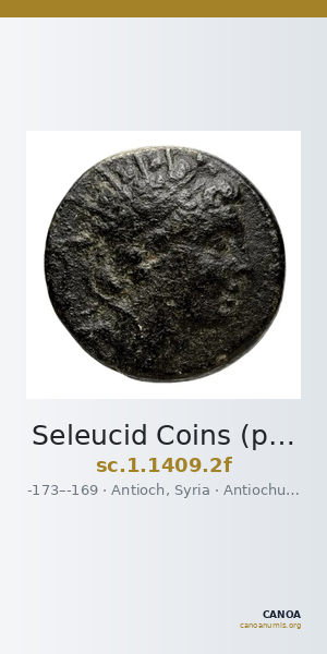 Seleucid Coins (part 2) 1409.2f — CANOA