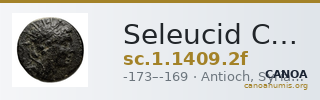 Seleucid Coins (part 2) 1409.2f — CANOA