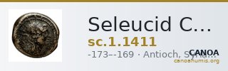 Seleucid Coins (part 2) 1411 — CANOA