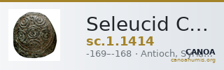 Seleucid Coins (part 2) 1414 — CANOA
