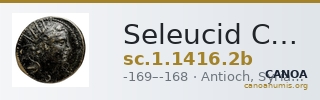 Seleucid Coins (part 2) 1416.2b — CANOA