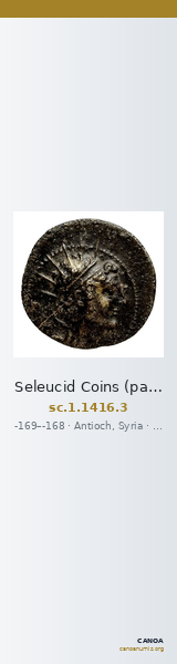 Seleucid Coins (part 2) 1416.3 — CANOA