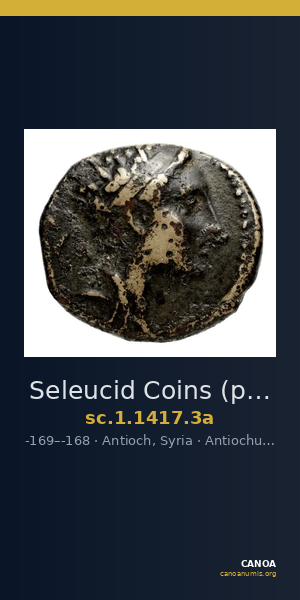 Seleucid Coins (part 2) 1417.3a — CANOA