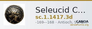 Seleucid Coins (part 2) 1417.3d — CANOA